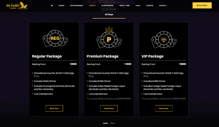 Big Daddy Casino Ticket Prices & Packages Big Daddy Casino Ticket Prices & Packages