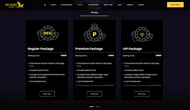 Big Daddy Casino Ticket Prices & Packages Big Daddy Casino Ticket Prices & Packages