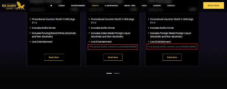 Group & Custom Bookings Group & Custom Bookings
