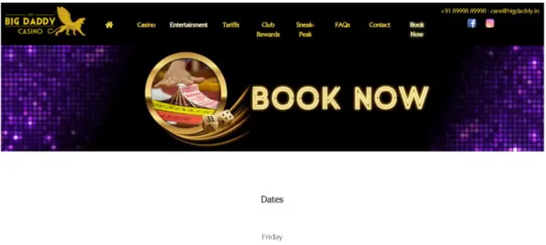 Big Daddy Casino cheaper to book online